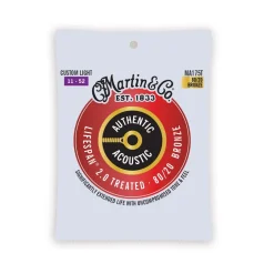 Hot Authentic Acoustic Lifespan® 2.0 Guitar Strings 80/20 Bronze Acoustic