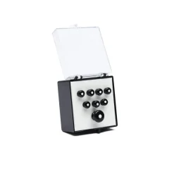 Clearance Martin Inlaid Bridge & Endpins - Black/White Parts