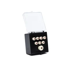 Outlet Martin Inlaid Bridge & Endpins - White/Tortoise Parts