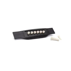 Outlet Martin Inlaid Bridge & Endpins - White/Tortoise Parts