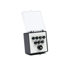 Martin Pearl Inlaid Bridge & Endpins (Black) Parts