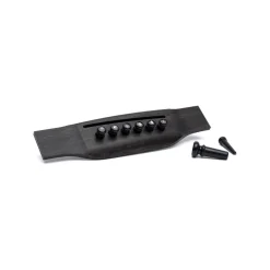 Martin Pearl Inlaid Bridge & Endpins (Black) Parts