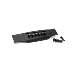 Martin Pearl Inlaid Bridge & Endpins (Ebony) Parts